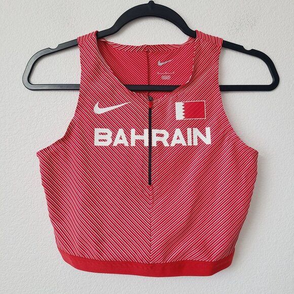 NEW Nike Womens Pro Elite Bahrain Official Track Running Top